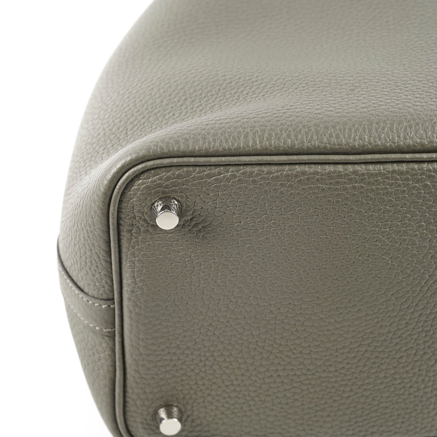 Hermes Picotin 18 Clemence Gris Meyer - D Stamp