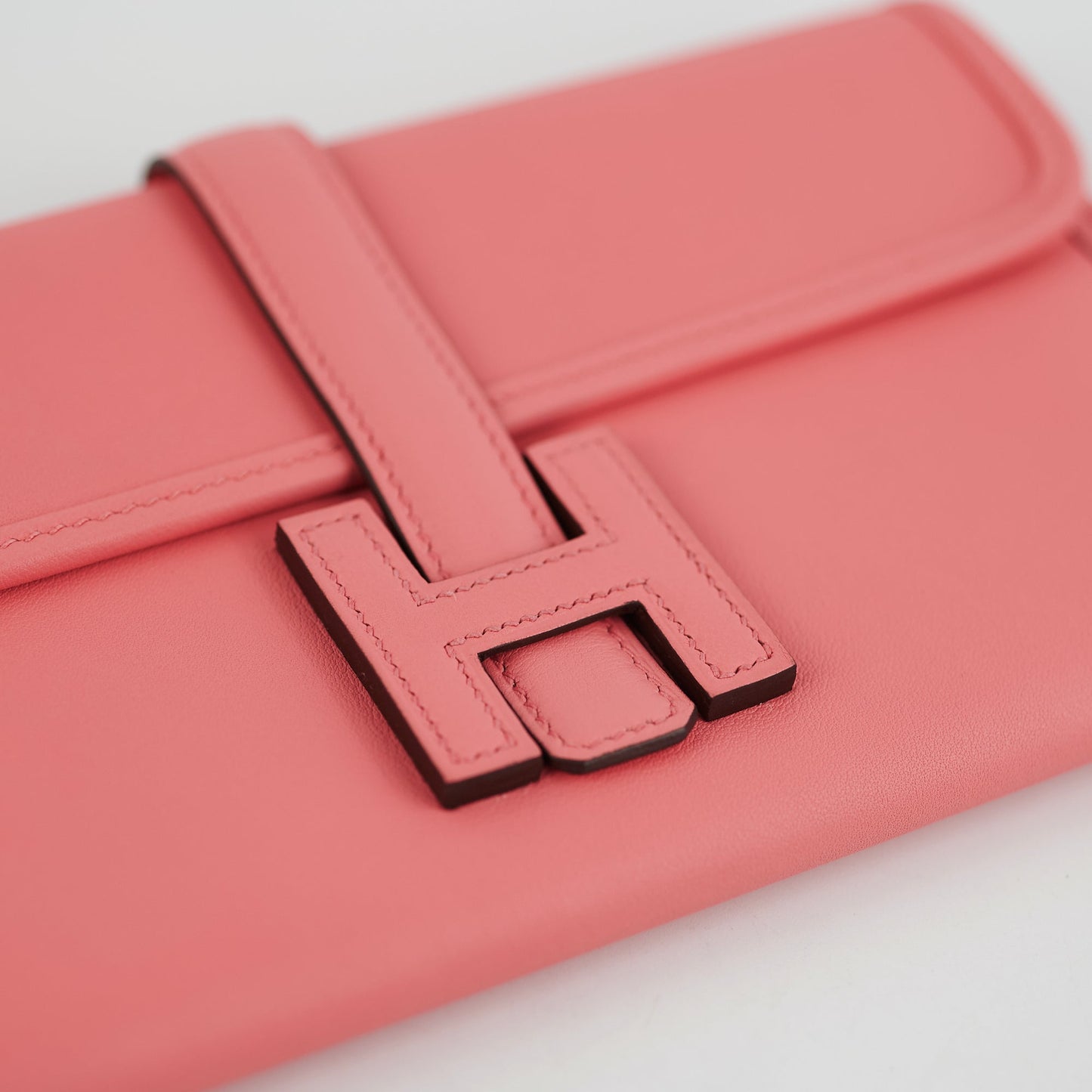 Hermes Jige Mini Swift Rose Clutch Duo - D Stamp