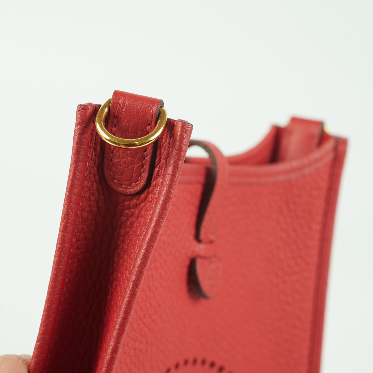 Hermes Mini Evelyne 16 TPM Red - D stamp