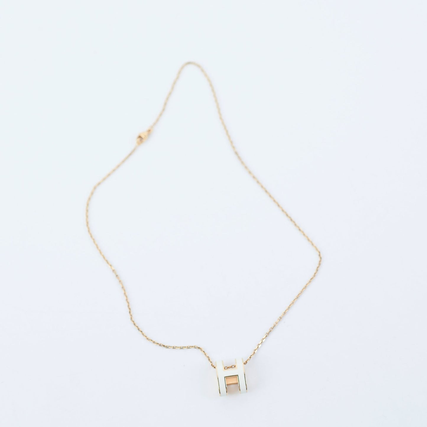Hermes Pop H White Necklace