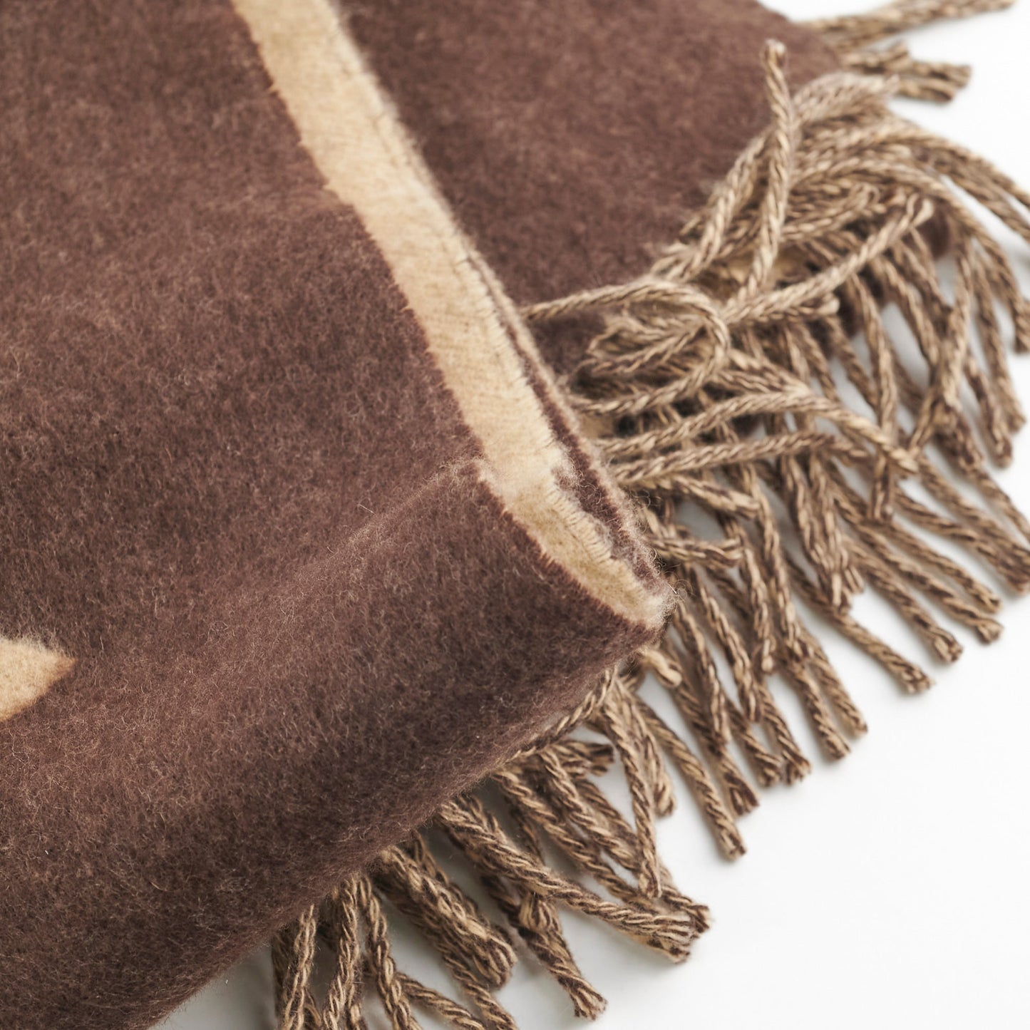 Louis Vuitton Beige/Brown Cashmere Scarf
