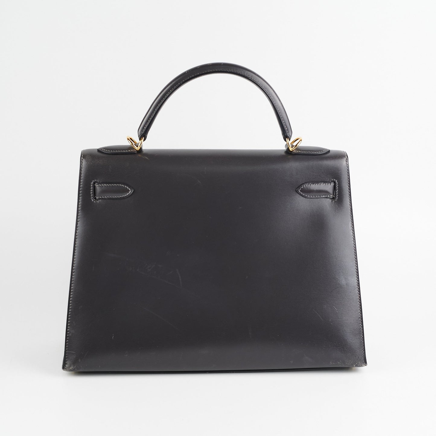 Hermes Kelly 32 Box Graphite Stamp E Square (2001)