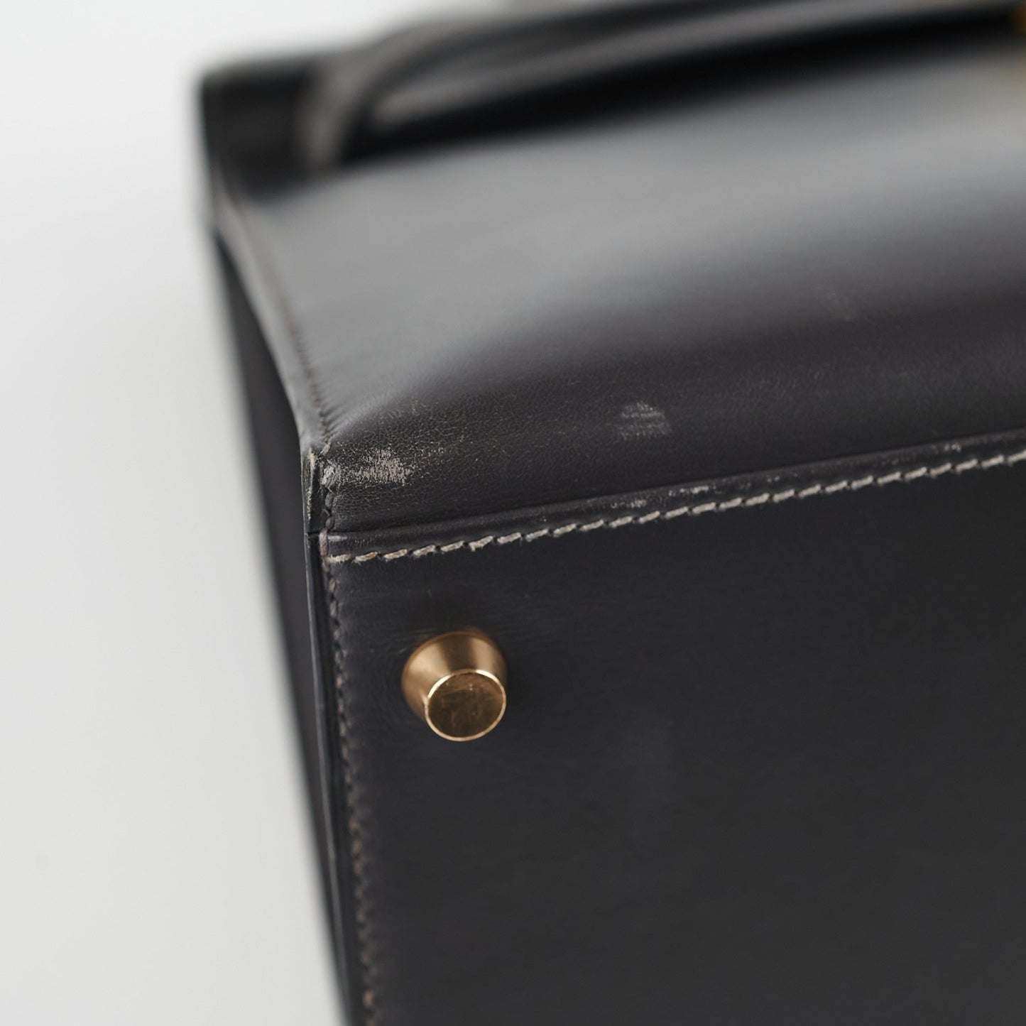 Hermes Kelly 32 Box Graphite Stamp E Square (2001)