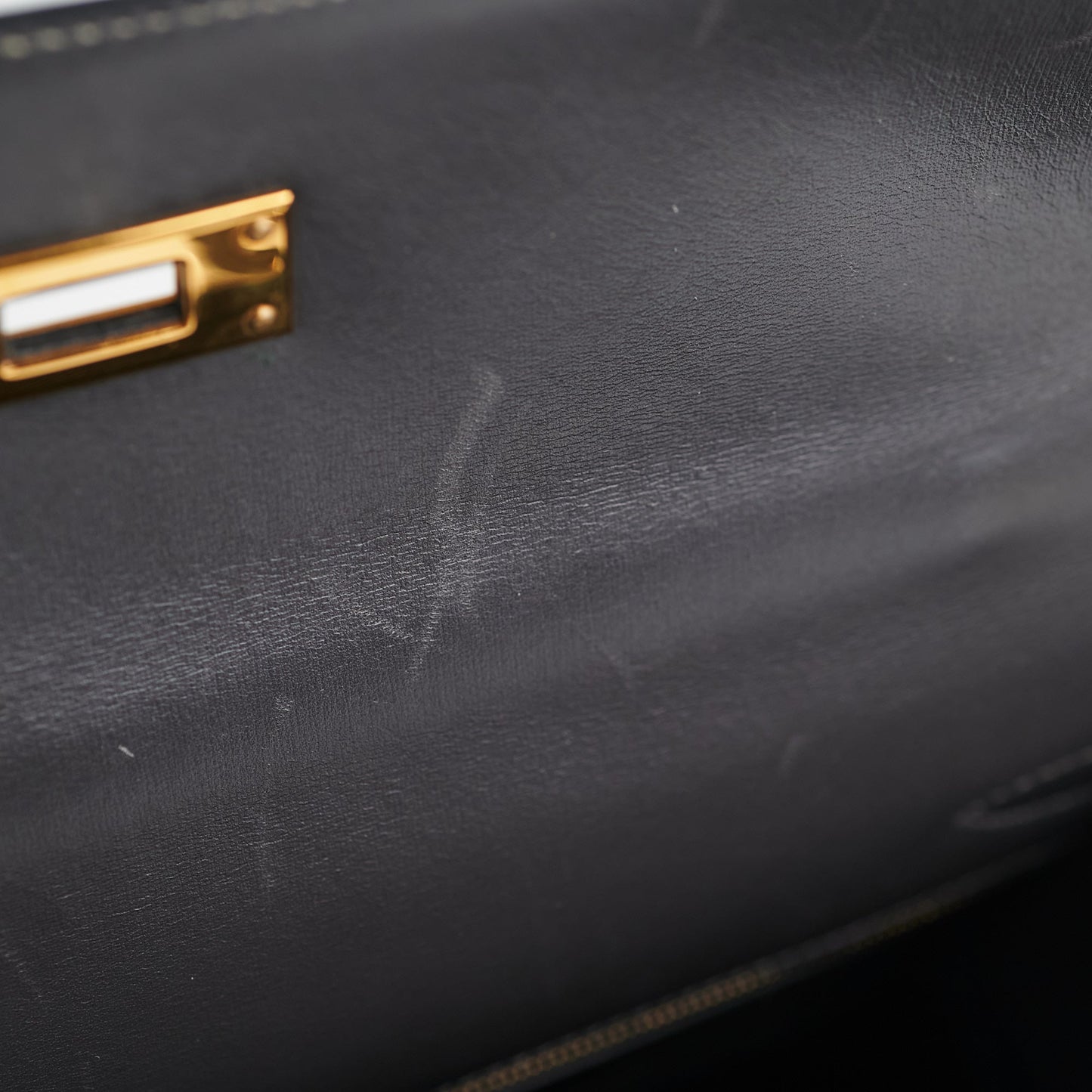 Hermes Kelly 32 Box Graphite Stamp E Square (2001)