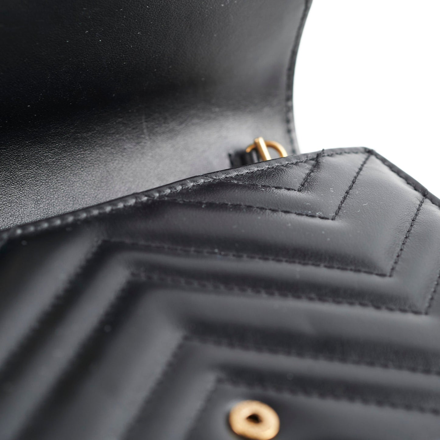 Gucci Marmont Wallet On Chain WOC Black