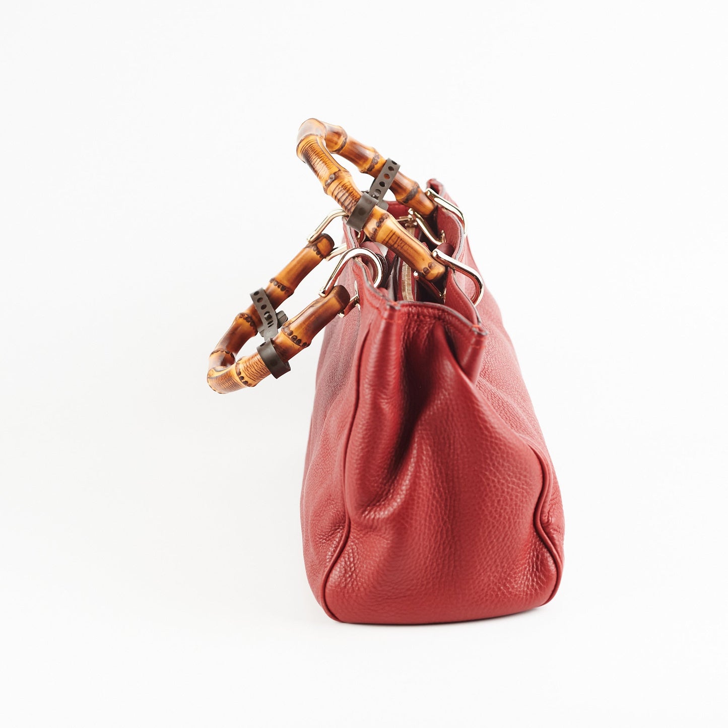 Gucci Bamboo Dark Red Medium Bag
