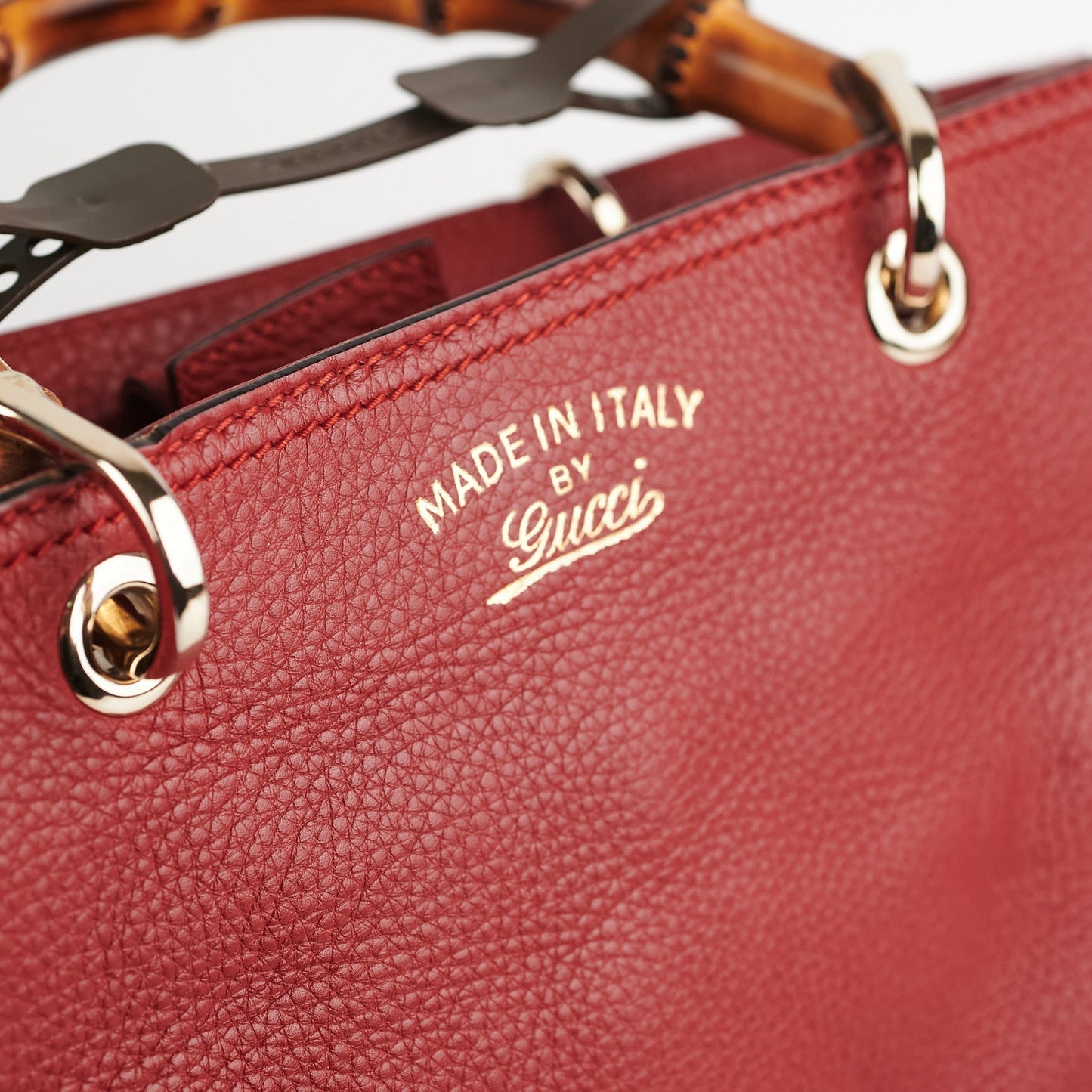 Gucci Bamboo Dark Red Medium Bag
