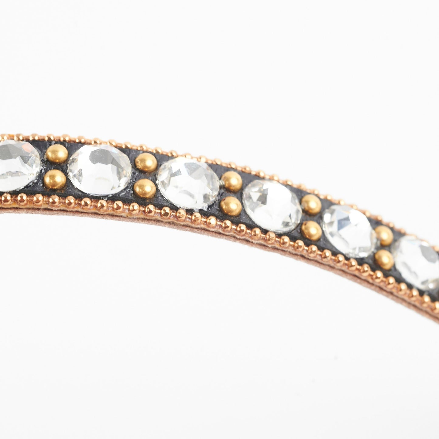 Gucci Logo Rhinestone Black Choker