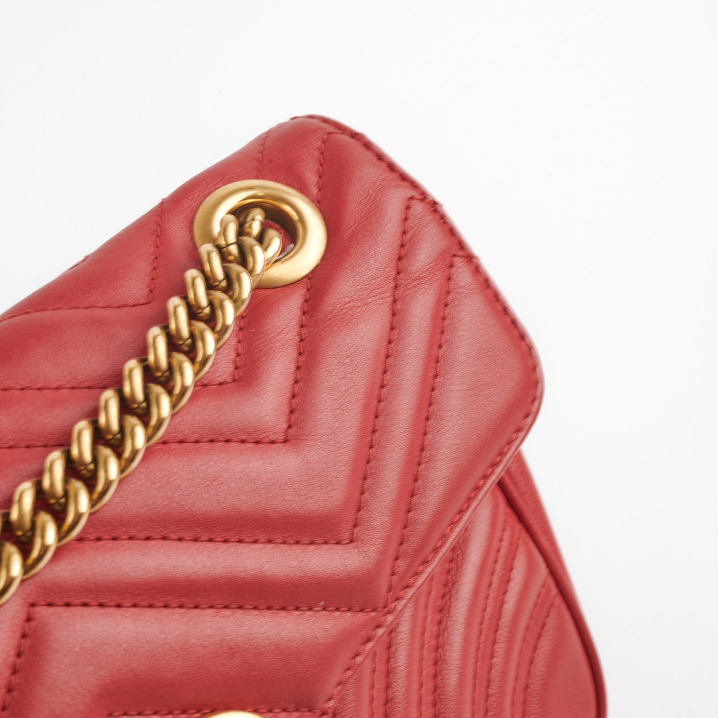 Gucci Marmont Small Red Shoulder Bag