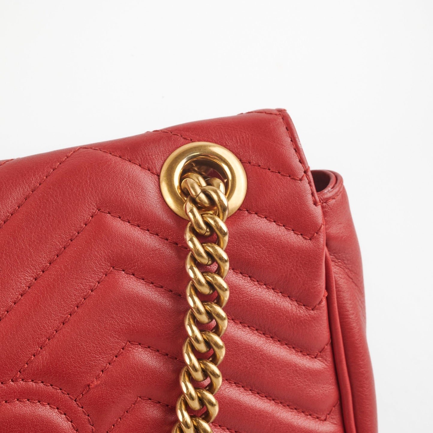 Gucci Marmont Small Red Shoulder Bag