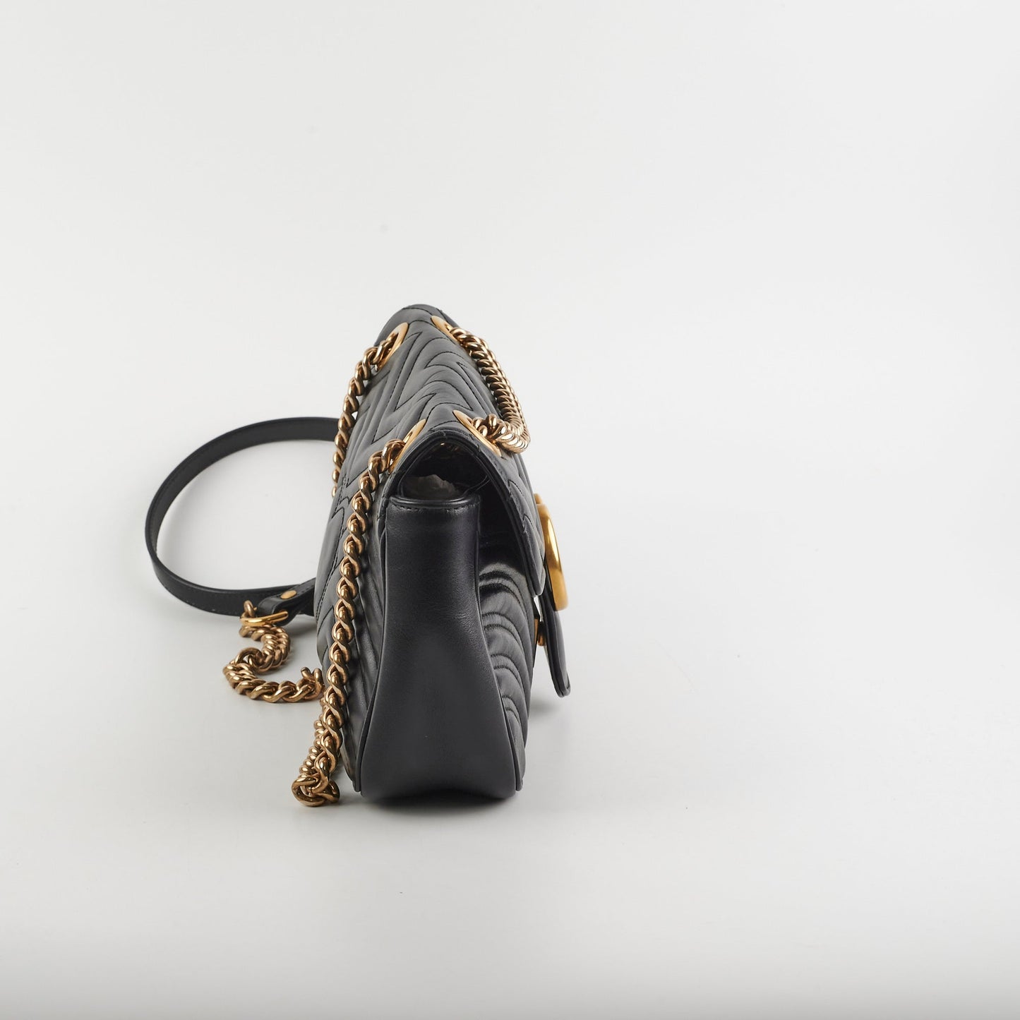 Gucci Marmont Small Black Shoulder Bag