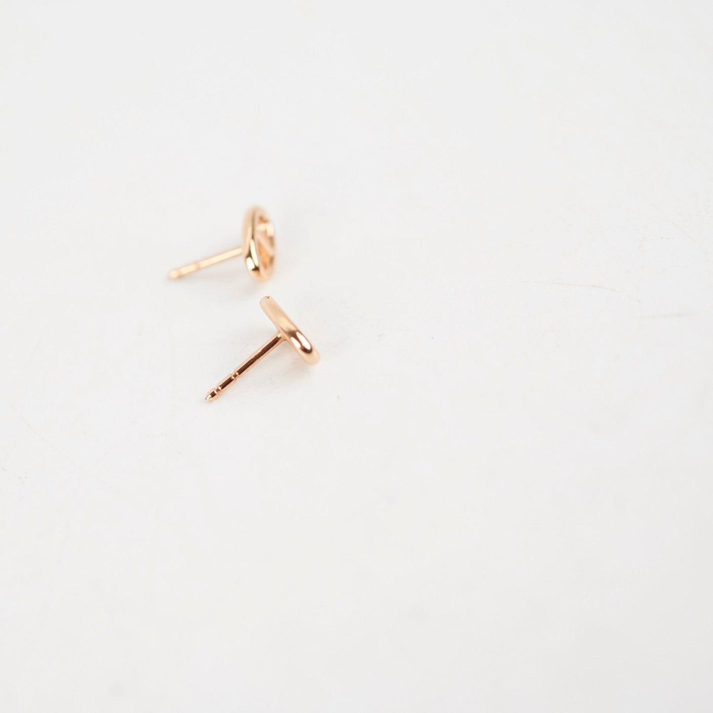 Hermes Farandole Rose Gold Stud Earrings