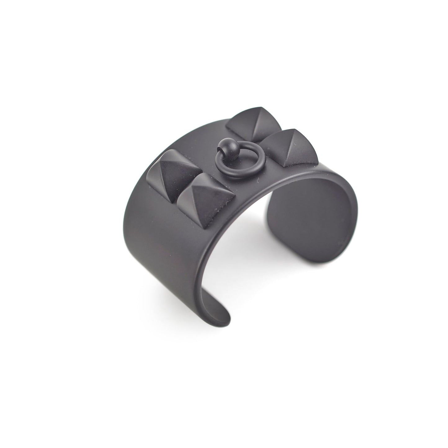 Hermes Collier De Chien Aluminium Bracelet Noir