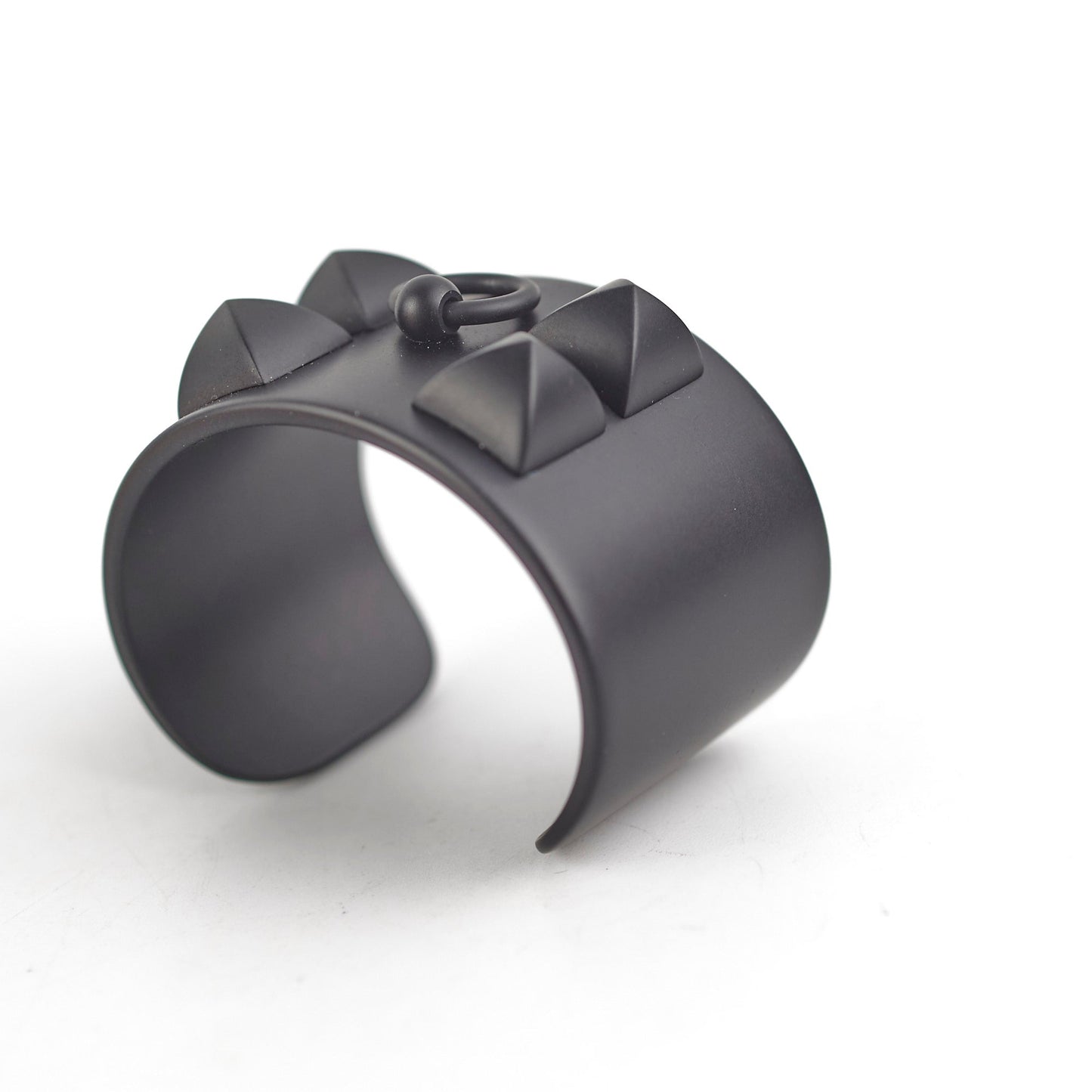Hermes Collier De Chien Aluminium Bracelet Noir