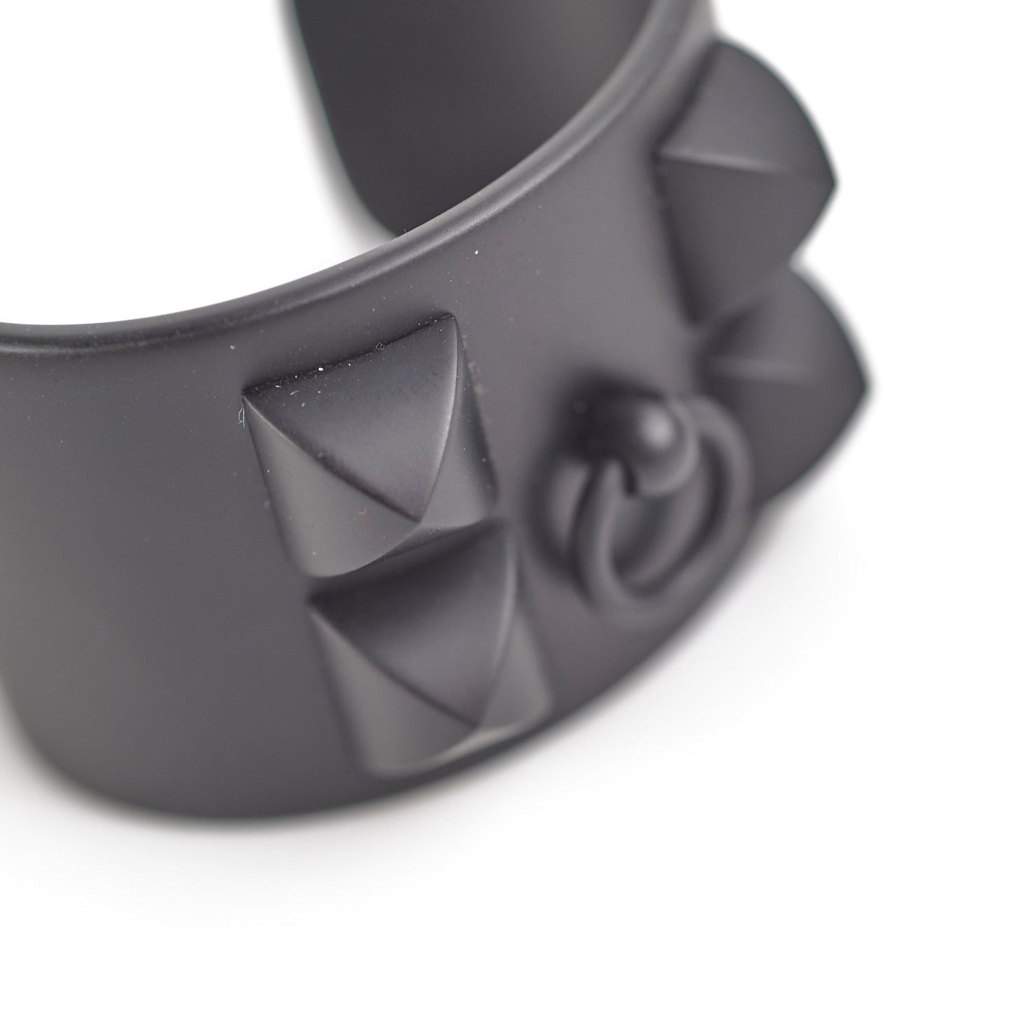 Hermes Collier De Chien Aluminium Bracelet Noir