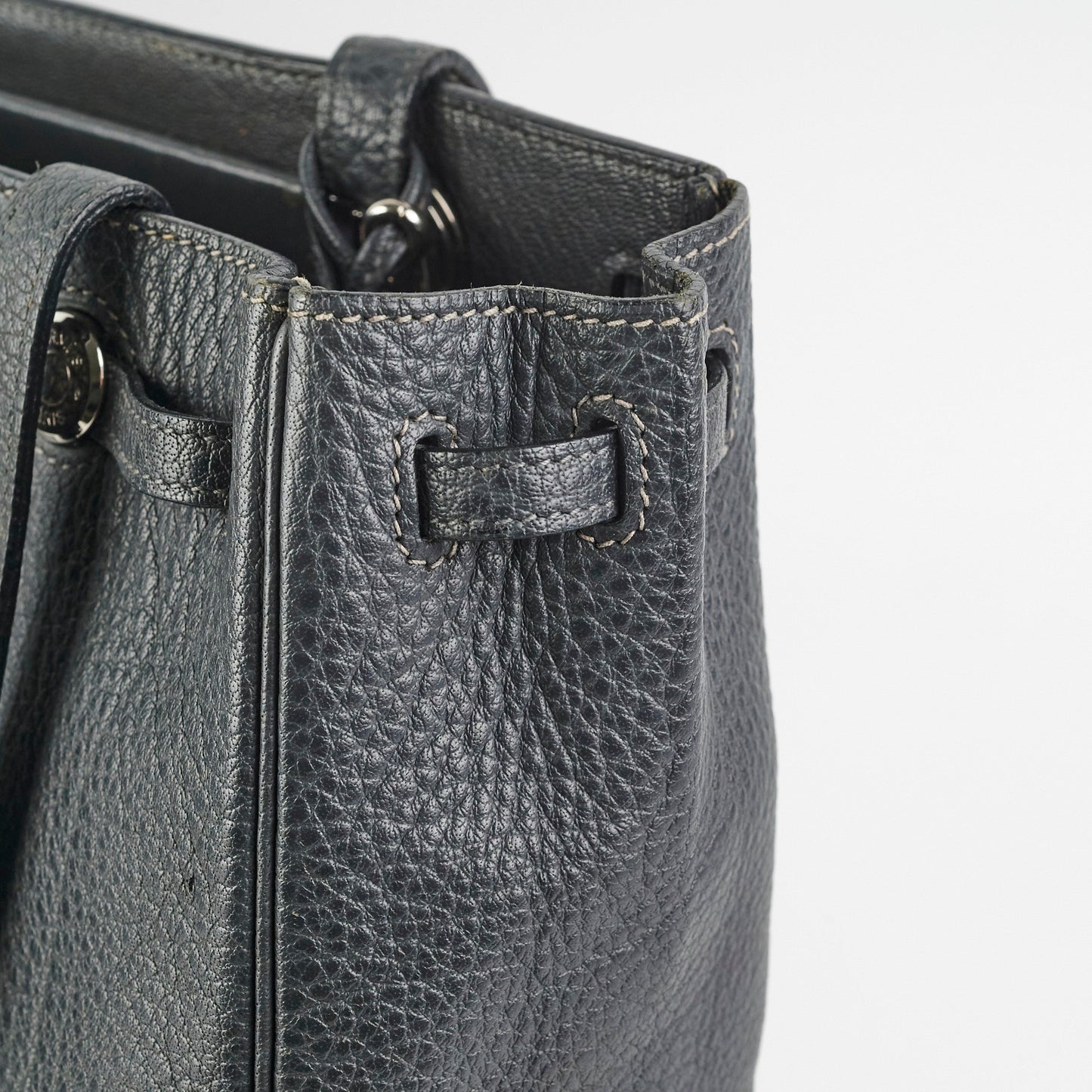 Hermes Cabana Tote Dark Grey - F Square Stamp