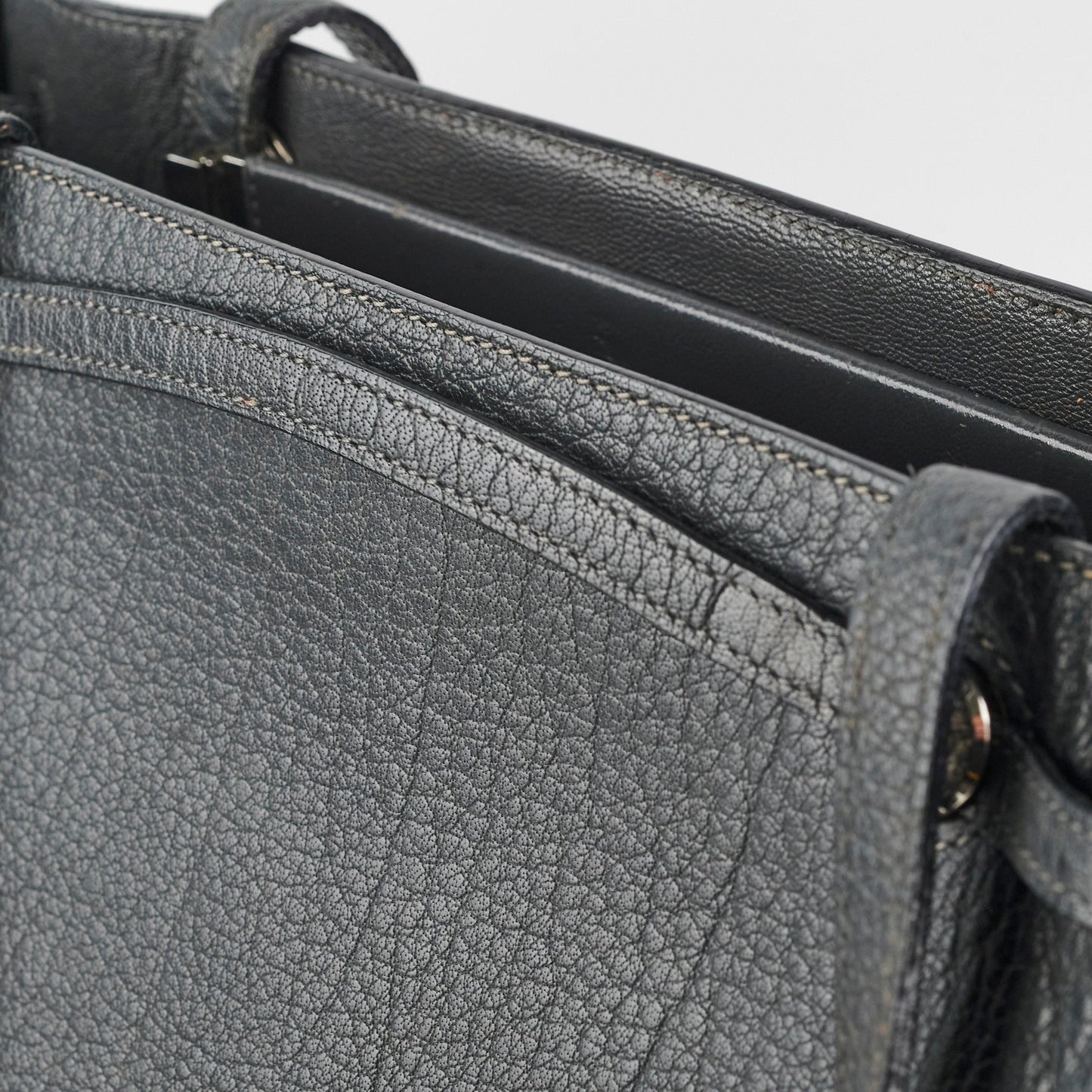 Hermes Cabana Tote Dark Grey - F Square Stamp