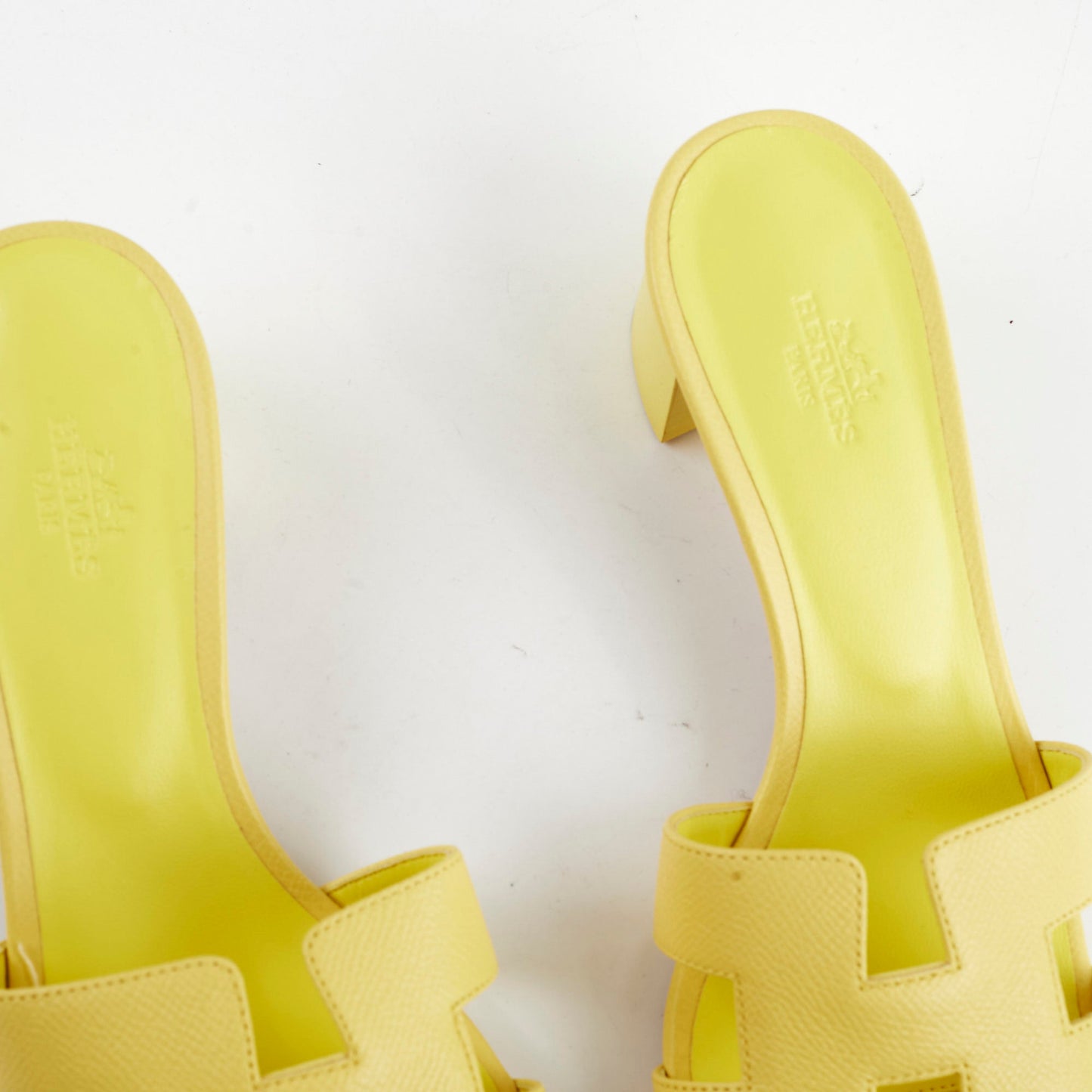 Hermes Oasis Sandals Yellow Size 38