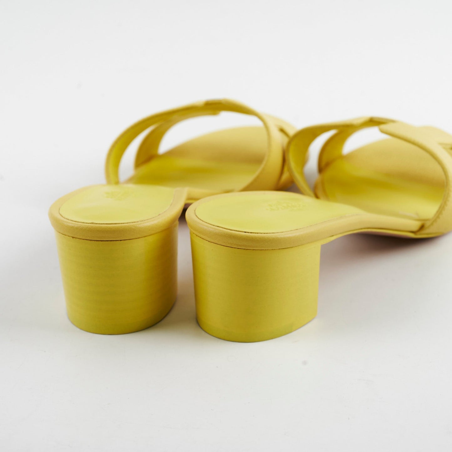 Hermes Oasis Sandals Yellow Size 38