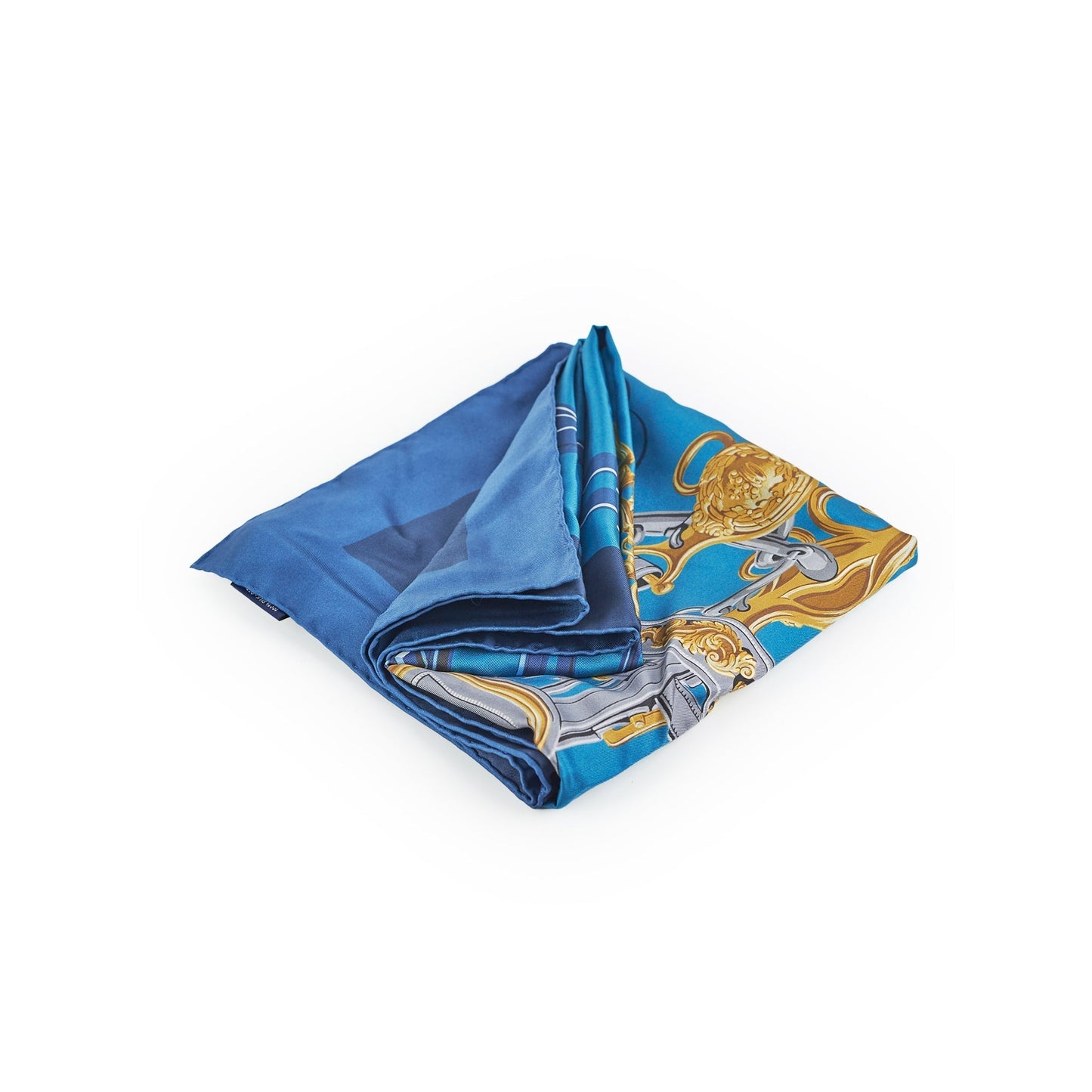 Hermes Dark Blue 90cm Square Scarf