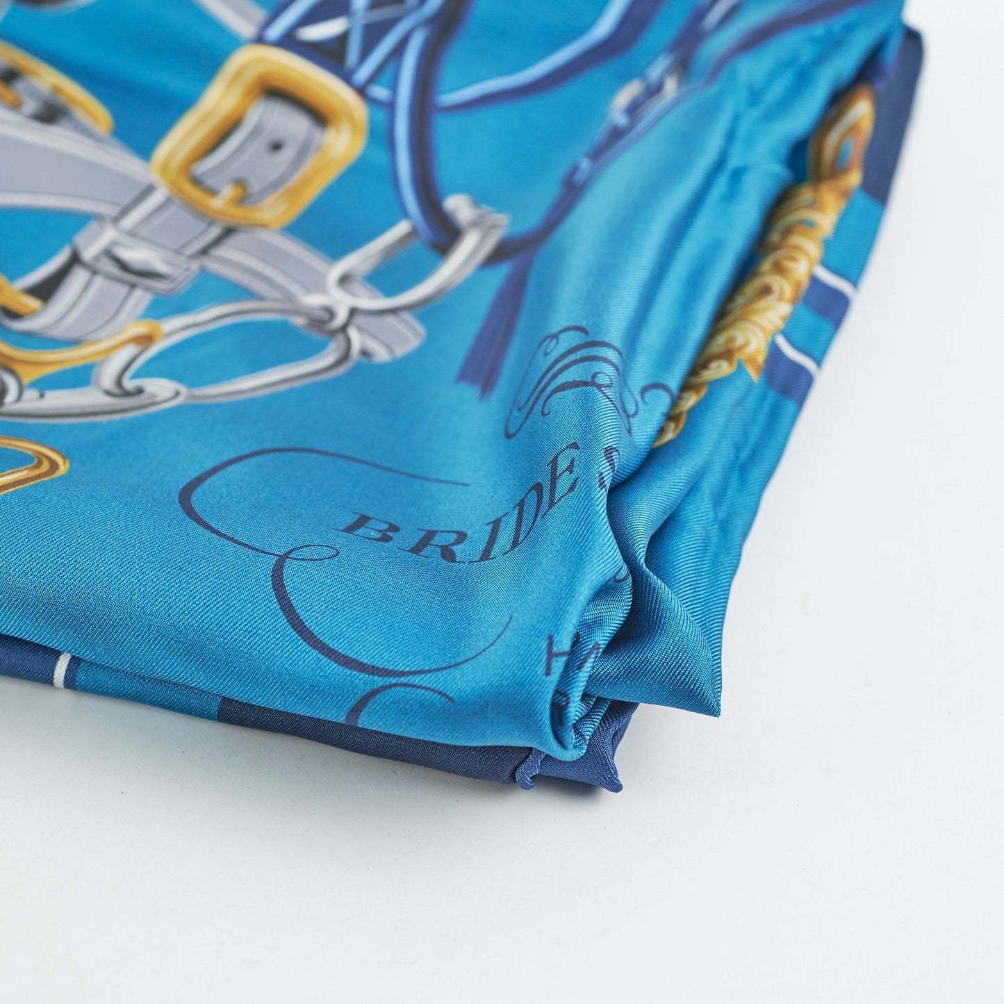 Hermes Dark Blue 90cm Square Scarf
