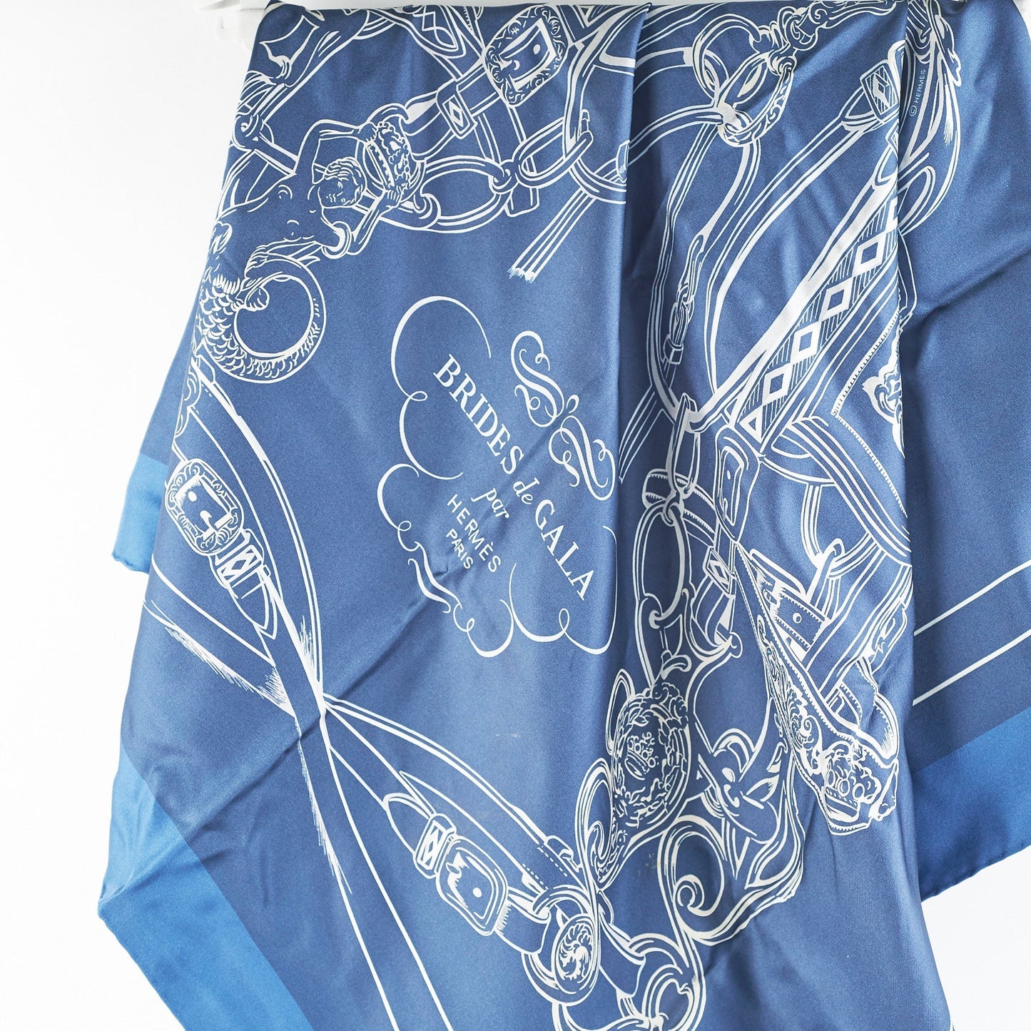 Hermes Dark Blue 90cm Square Scarf