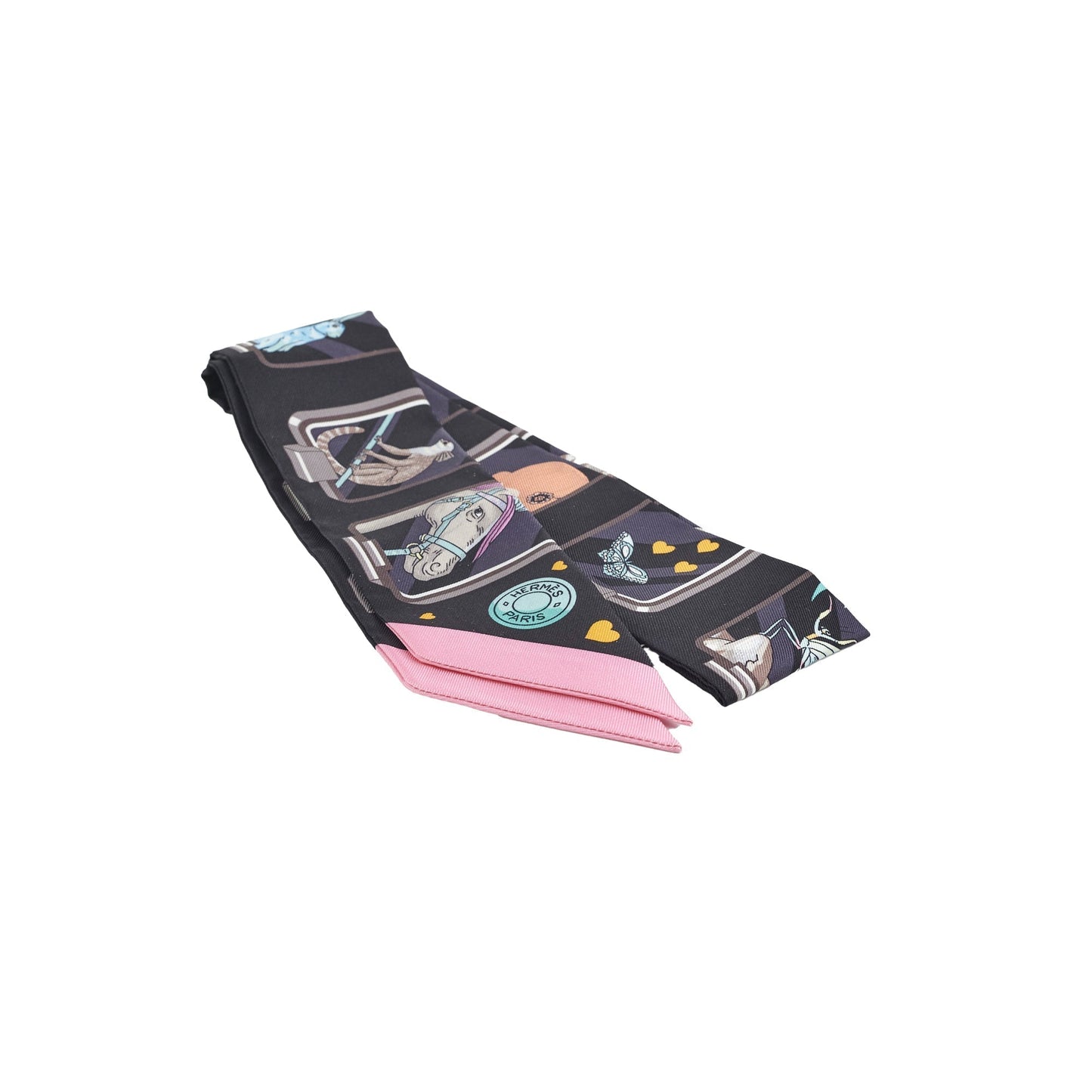 Hermes Twilly Navy/Pink