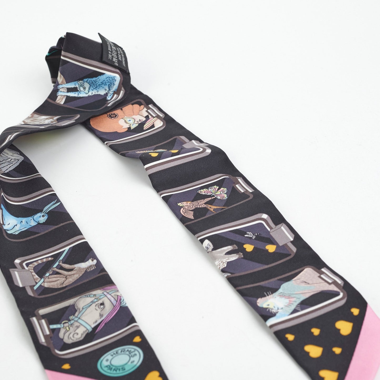 Hermes Twilly Navy/Pink