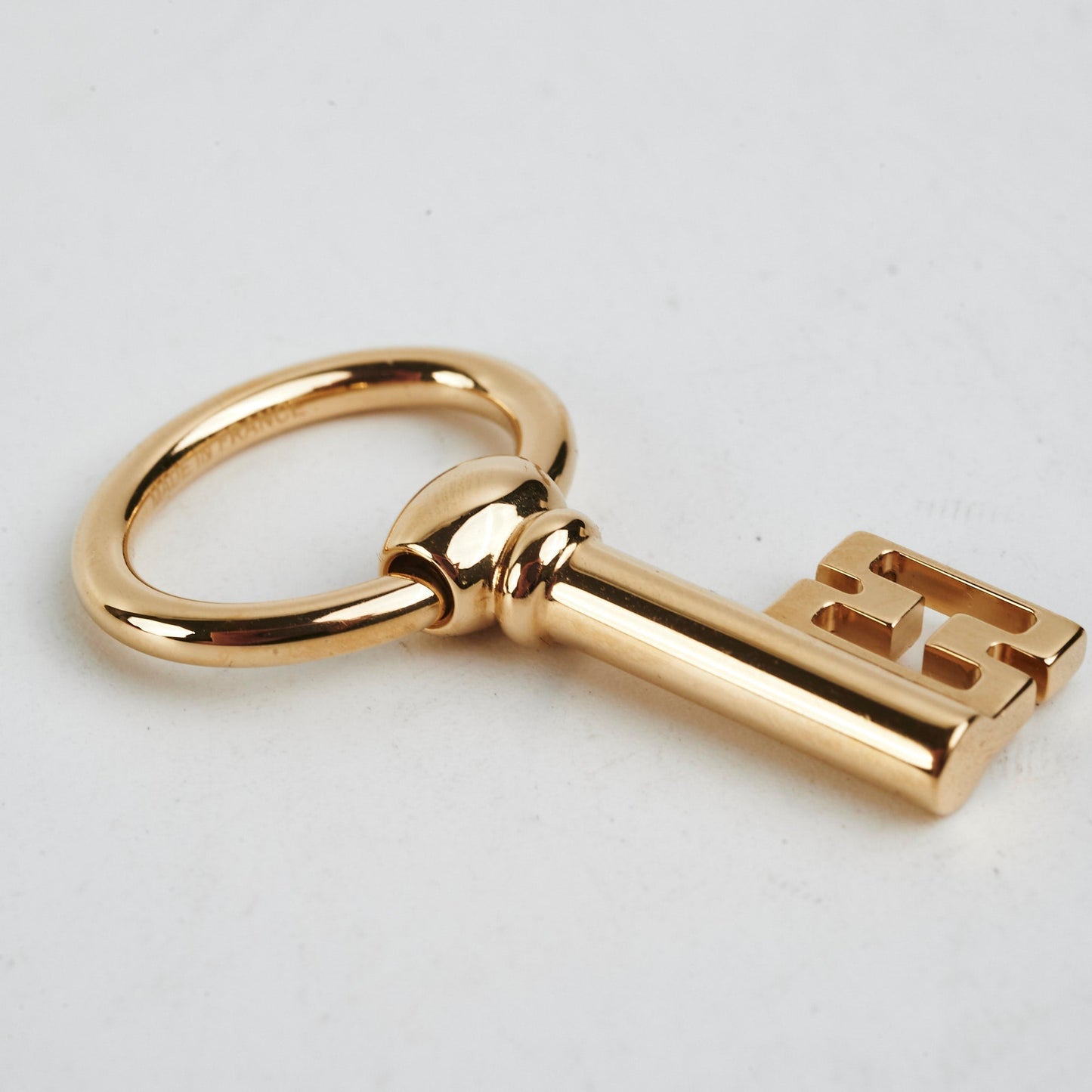 Hermes Key Scarf Ring Gold