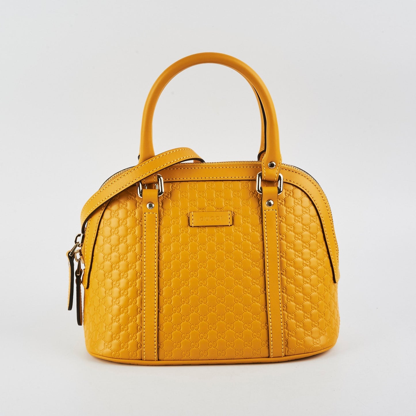 Gucci Mini Convertible Dome Satchel Yellow