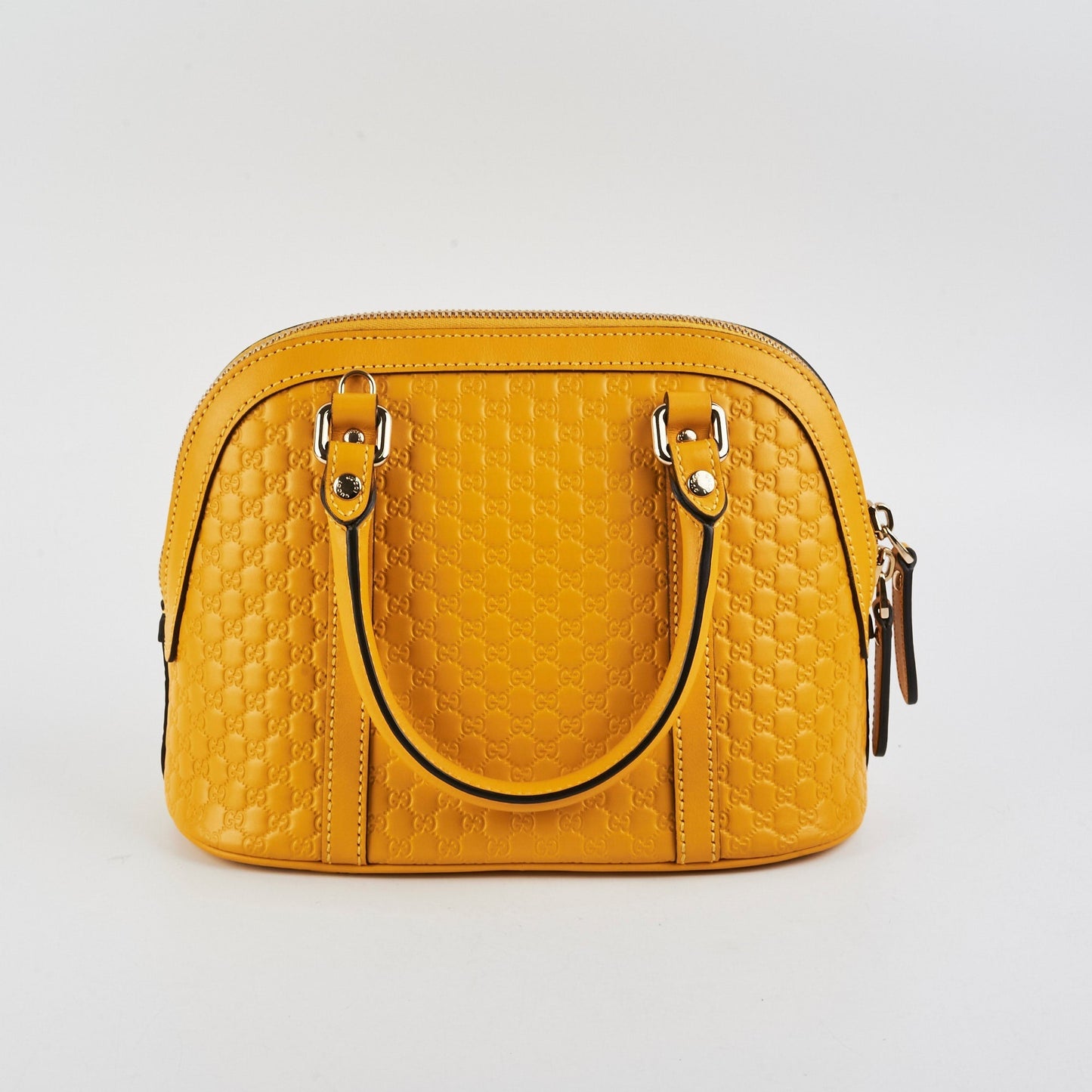 Gucci Mini Convertible Dome Satchel Yellow
