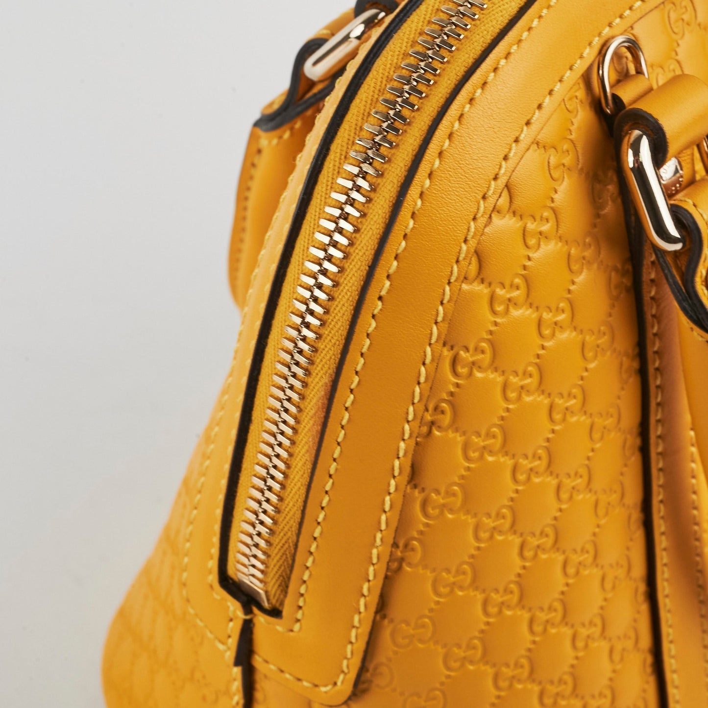 Gucci Mini Convertible Dome Satchel Yellow