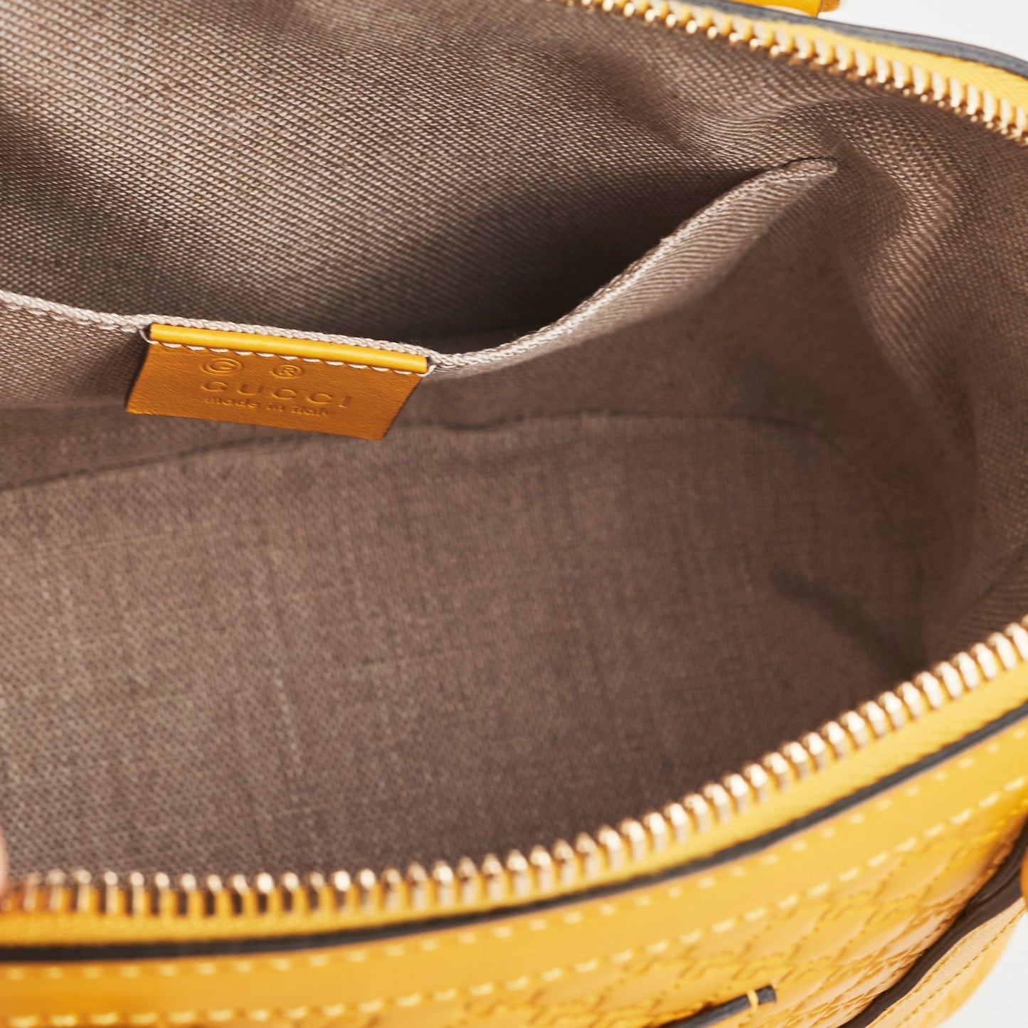 Gucci Mini Convertible Dome Satchel Yellow