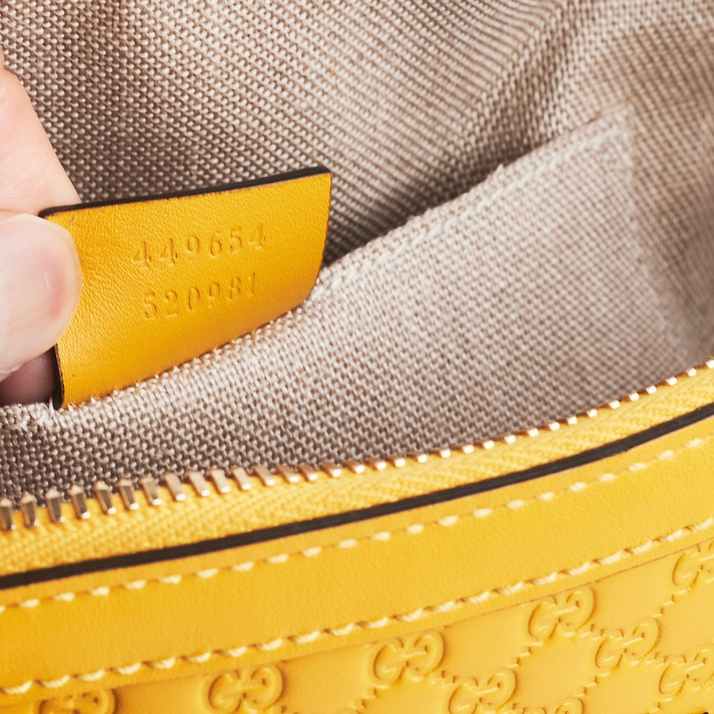 Gucci Mini Convertible Dome Satchel Yellow