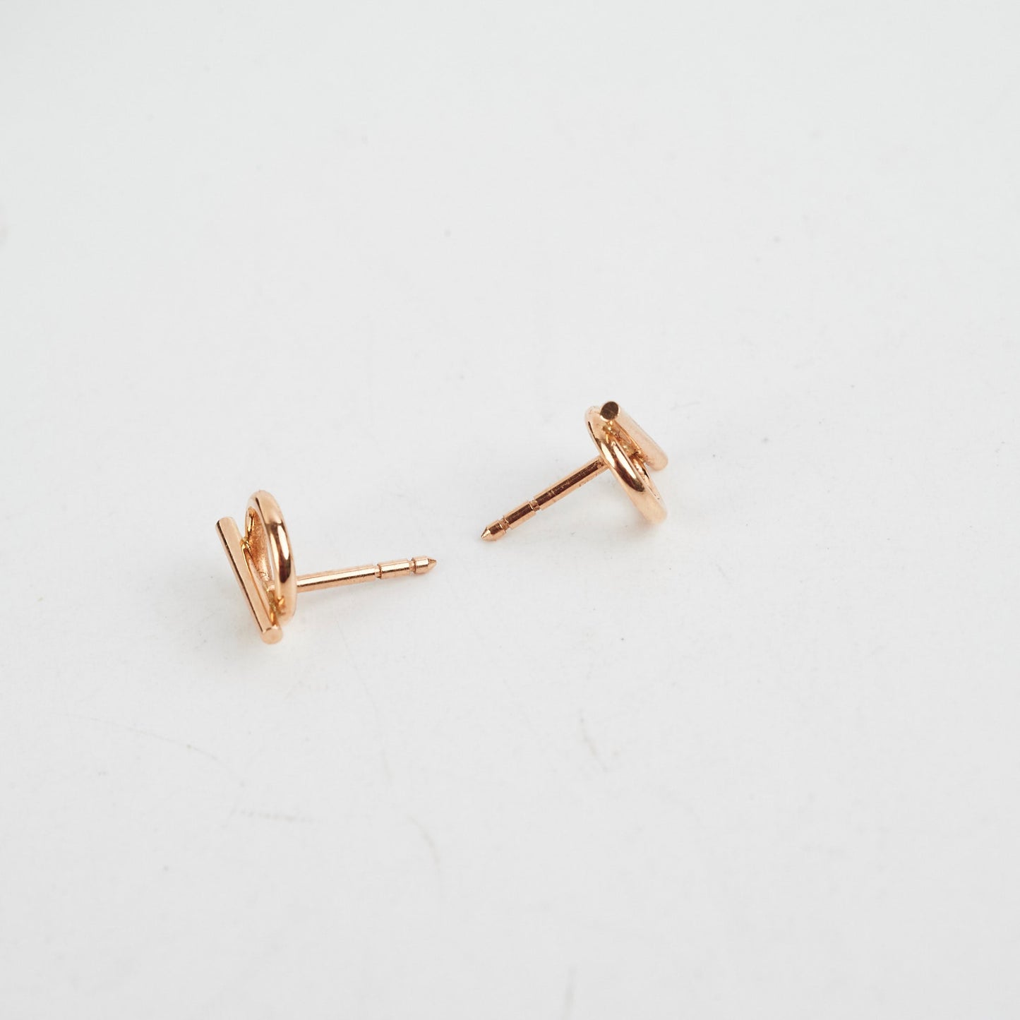 Hermes Echappee Small Earrings Rose Gold