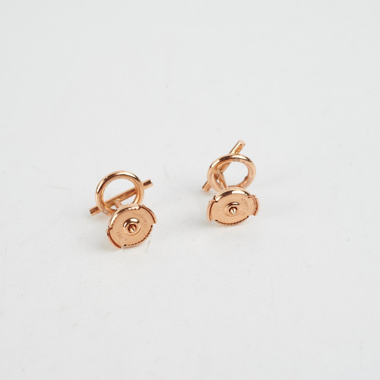 Hermes Echappee Small Earrings Rose Gold