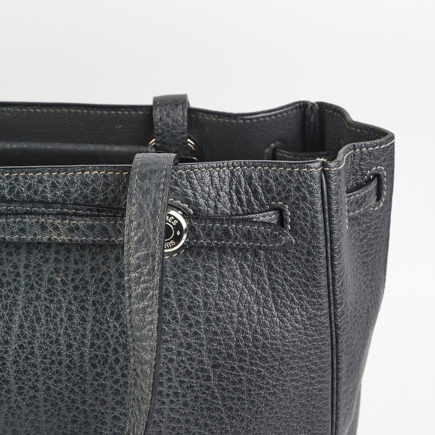 Hermes Cabana Tote Dark Grey - F Square Stamp