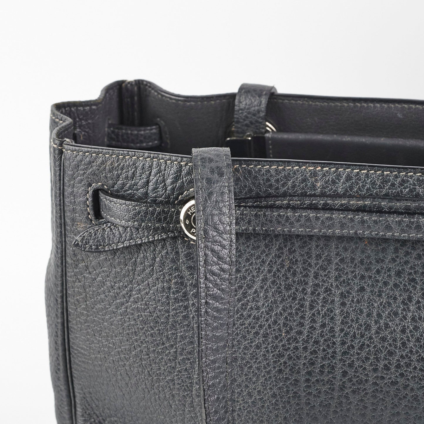 Hermes Cabana Tote Dark Grey - F Square Stamp