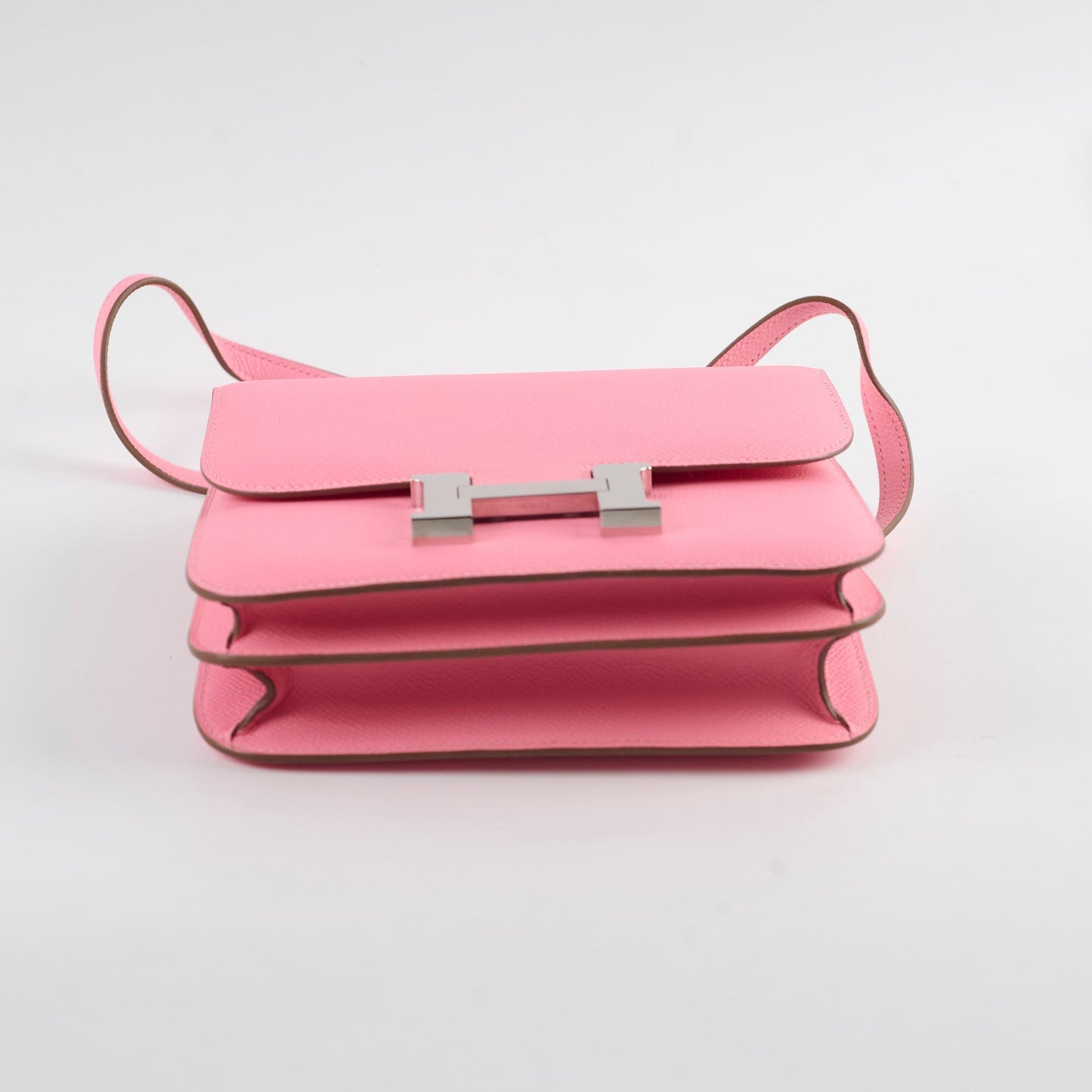 Hermes Mini Constance Azalea Y Stamp
