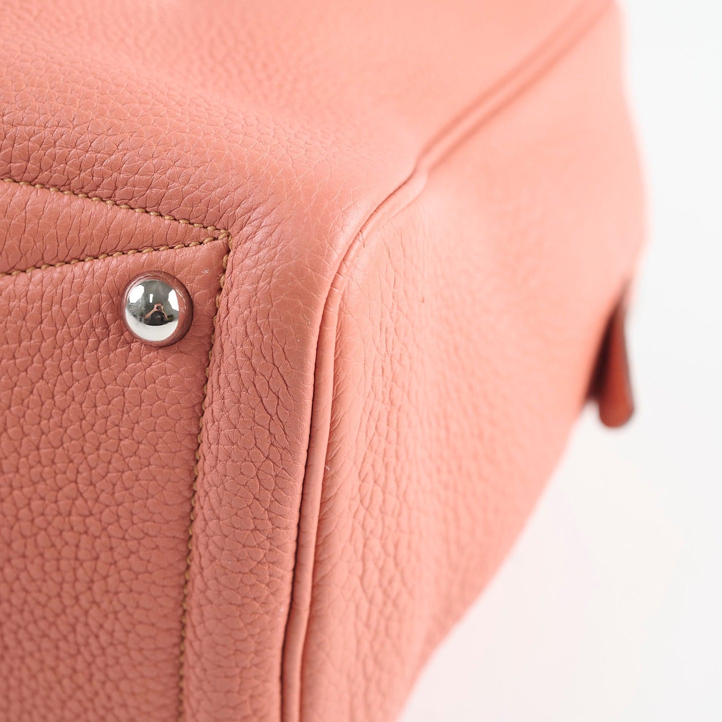 Hermes Victoria Bag 35 Clemence Pink Square Q 2013