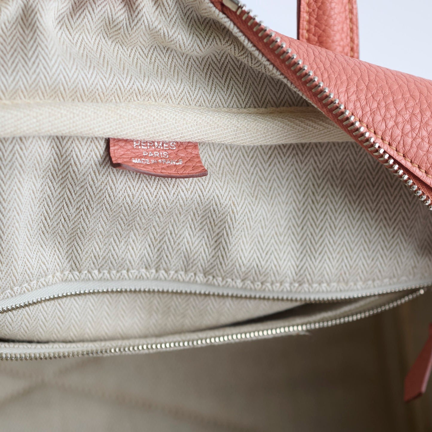 Hermes Victoria Bag 35 Clemence Pink Square Q 2013