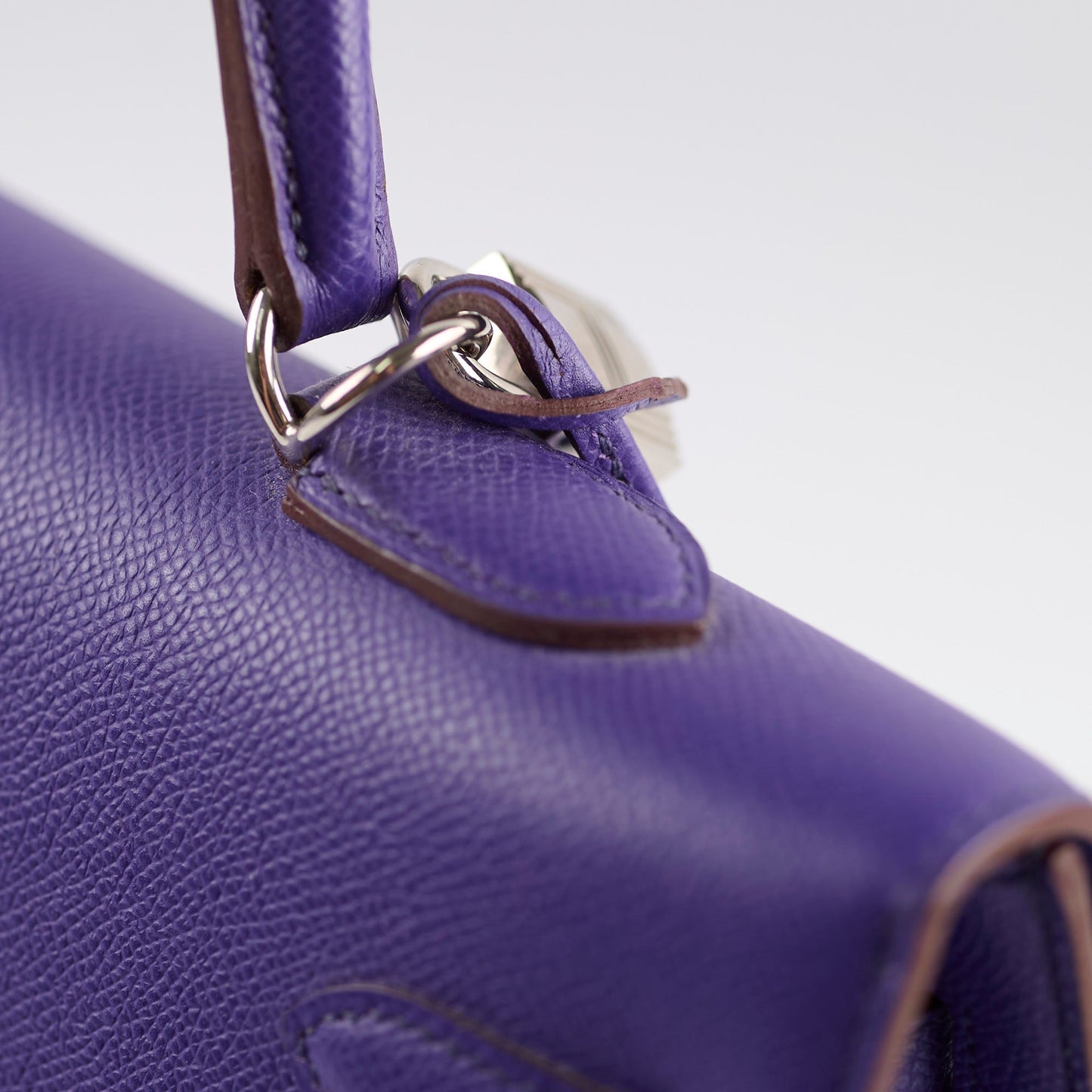 Hermes Kelly 35 Purple Epsom Square O 2011