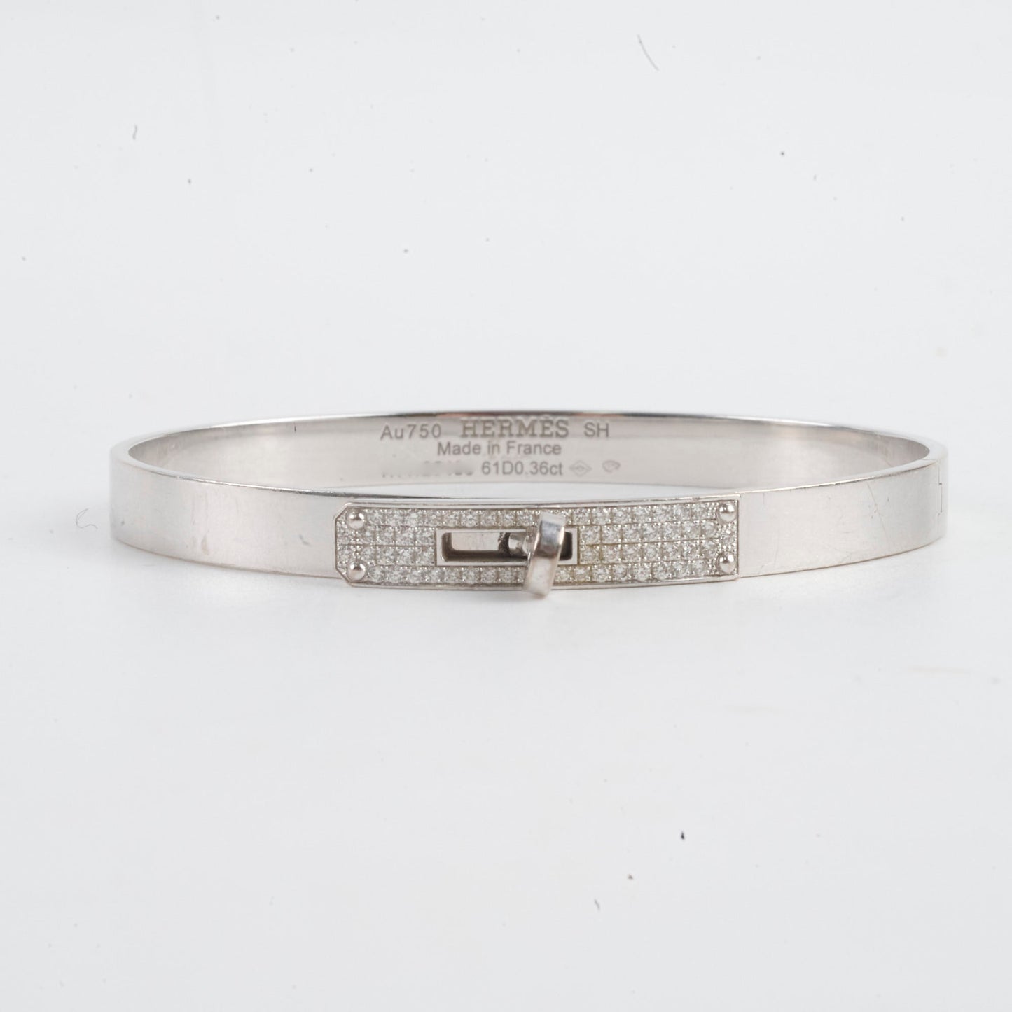 Hermes Diamond Kelly Bangle Size SH