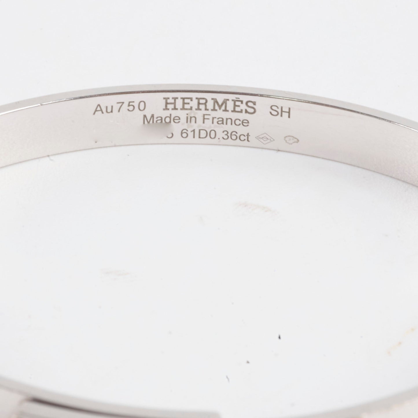 Hermes Diamond Kelly Bangle Size SH