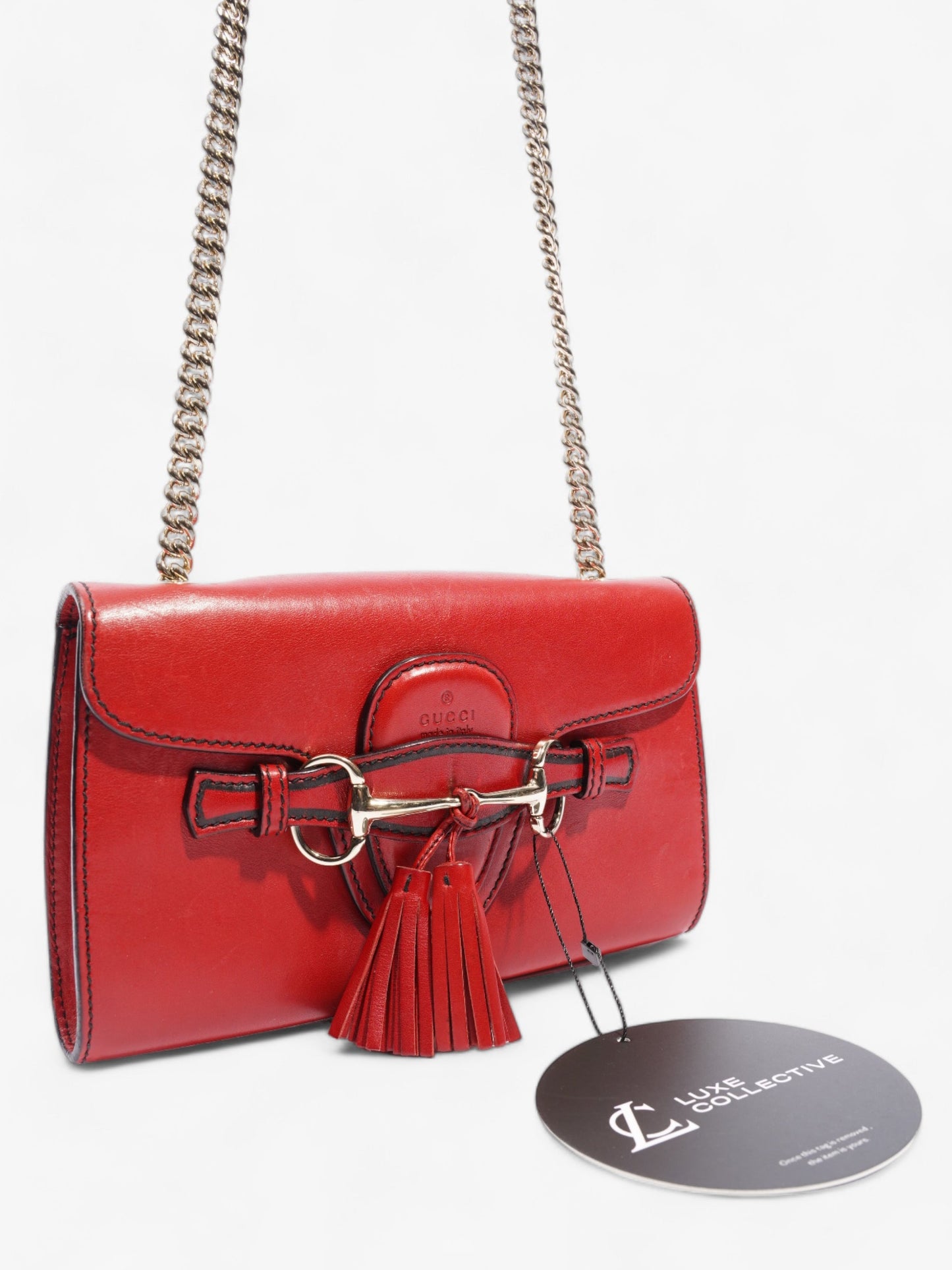 Emily Guccissima  Red Leather