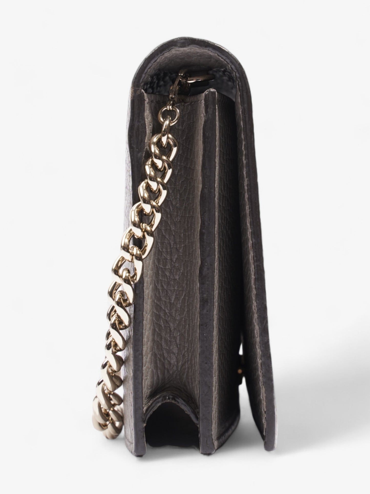 Gucci Betty Chain Wallet Grey Leather