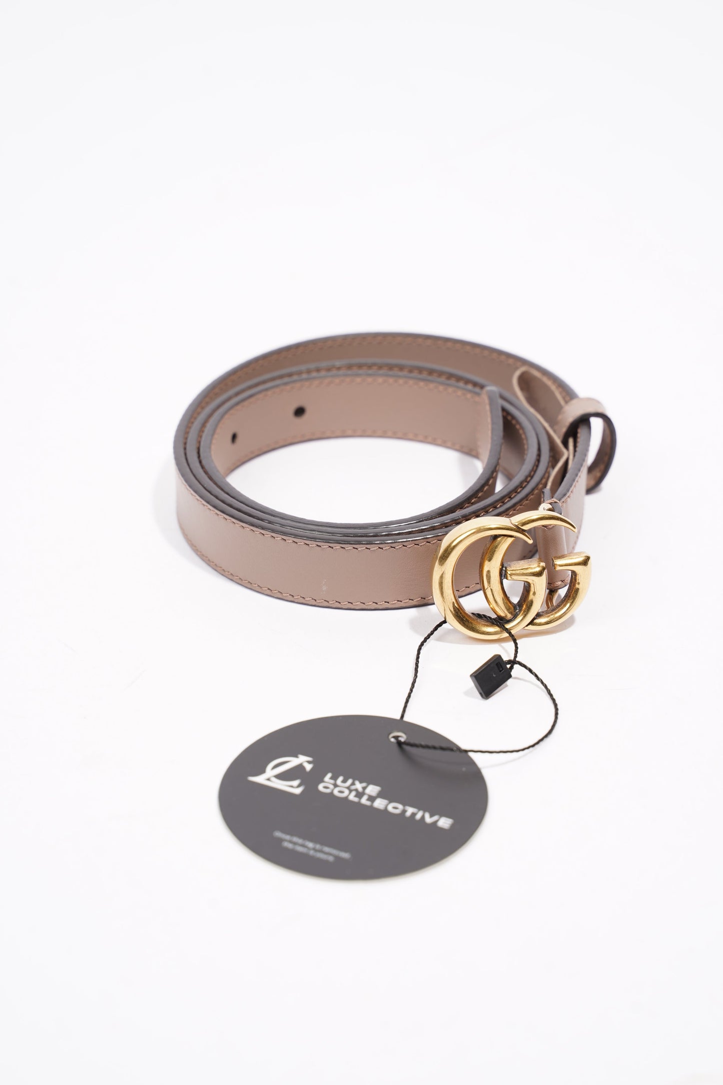 Gucci Marmont Belt Mauve Leather 85cm