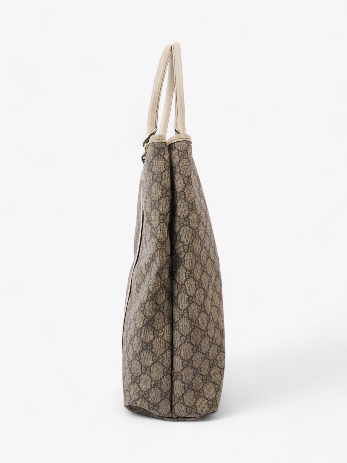 Gucci GG Supreme Tote Beige And Ebony GG Supreme Coated Canvas