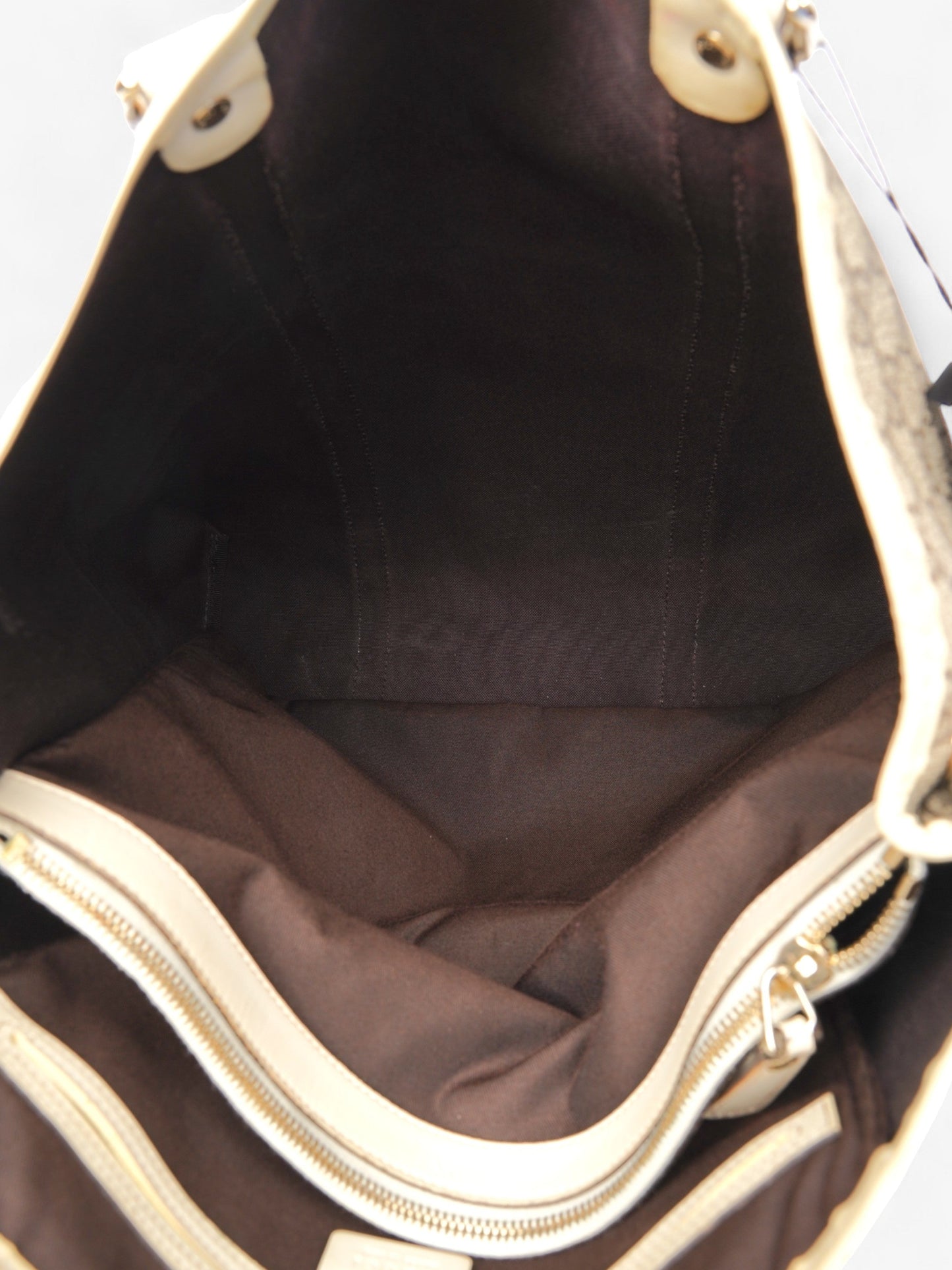 Gucci GG Supreme Tote Beige And Ebony GG Supreme Coated Canvas