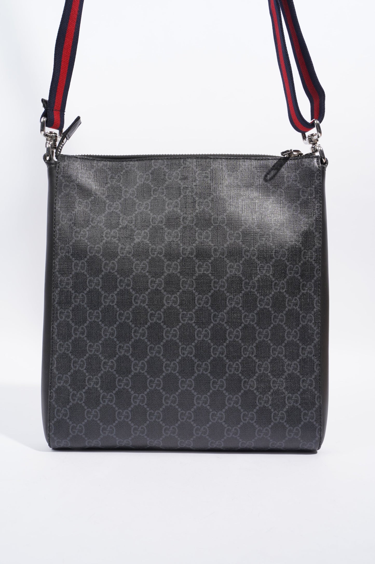 Gucci Night Courrier messenger bag Black GG Supreme Coated Canvas